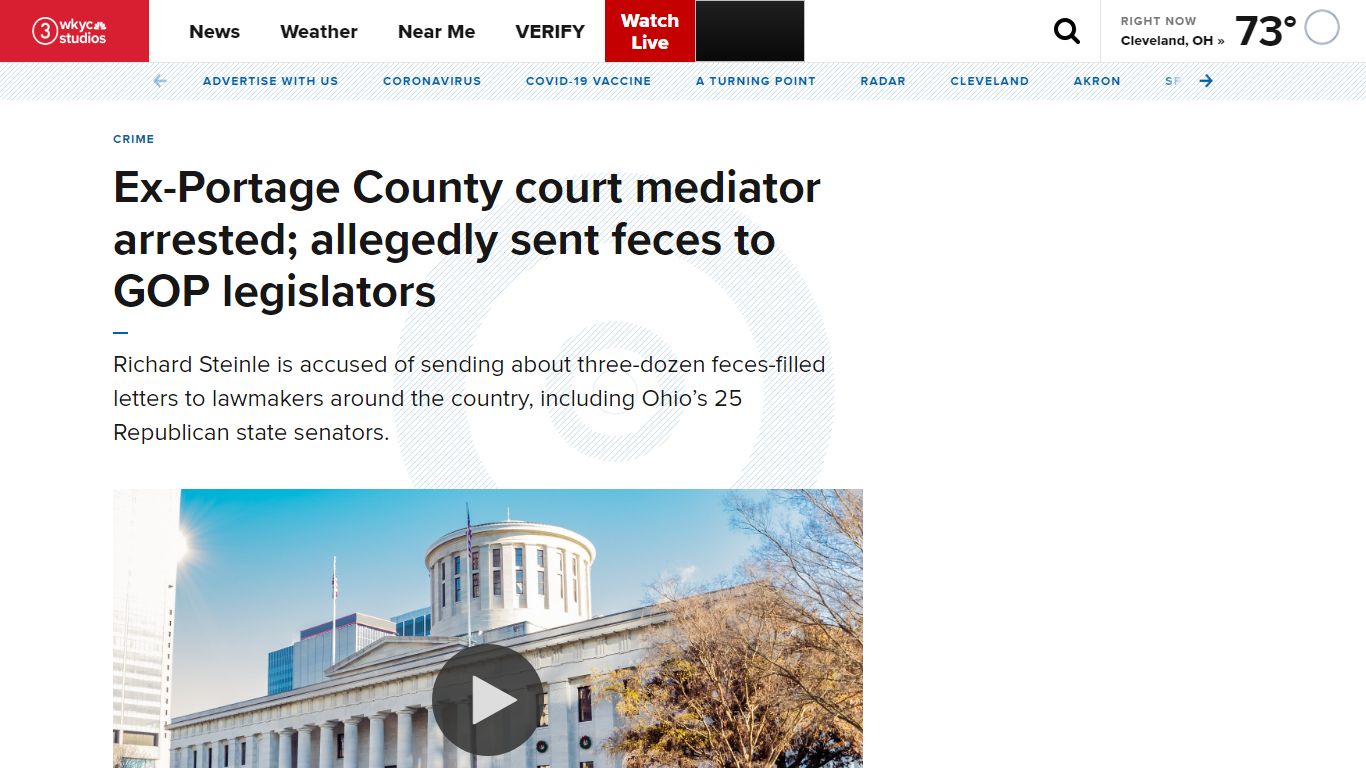 Ex-Portage County court mediator arrested; allegedly sent feces to GOP ...